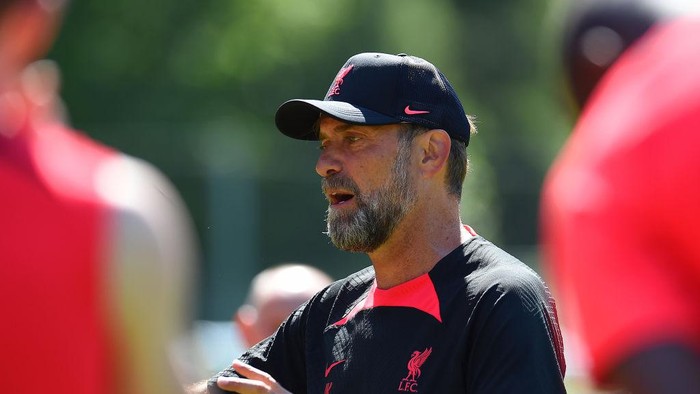 UNSPECIFIED, AUSTRIA - JULY 28: (THE SUN OUT.THE SUN ON SUNDAY OUT) Jurgen Klopp manager of Liverpool during the Liverpool pre-season training camp at  on July 28, 2022 in UNSPECIFIED, Austria. (Photo by John Powell/Liverpool FC via Getty Images)