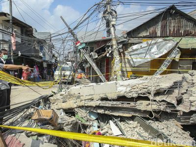 Kondisi Terkini dari Rumah Ambruk di Johar Baru, Jakpus