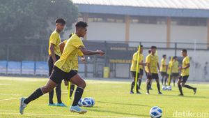Latihan Timnas Jelang Gelaran Piala AFF U-16 2022 di Jogja