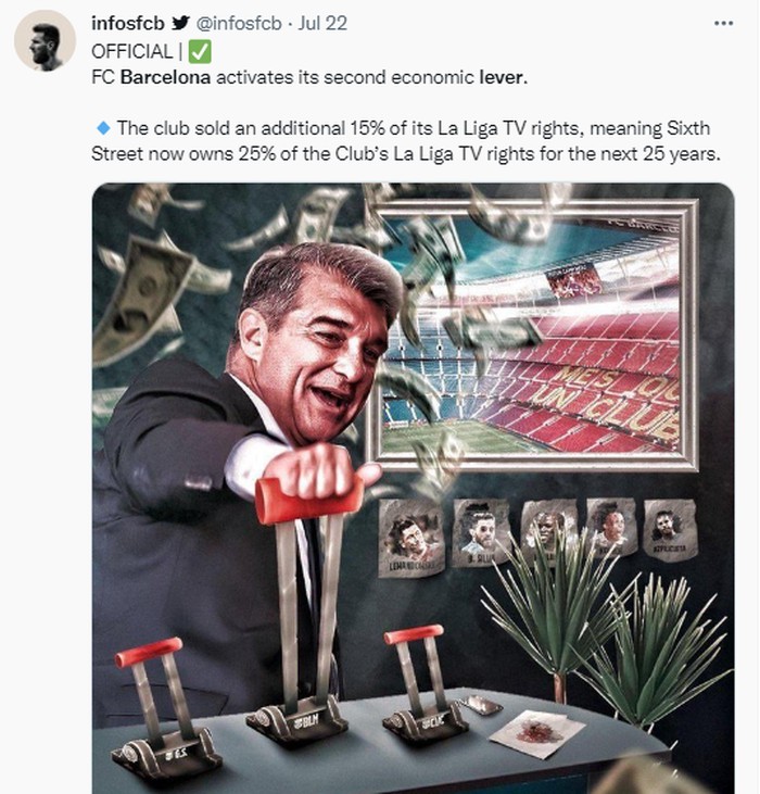 Meme Barcelona mengaktifkan tuas ekonomi demi belanja pemain.