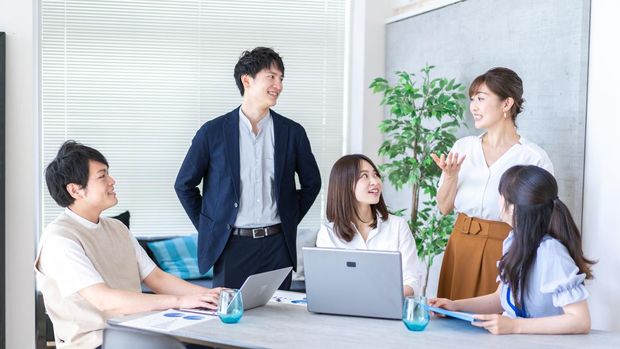 Ilustrasi pekerja dari kalangan Gen Z