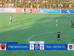 Babak Pertama PSM Makassar 1-0 Bali United, Juku Eja Tampil Agresif