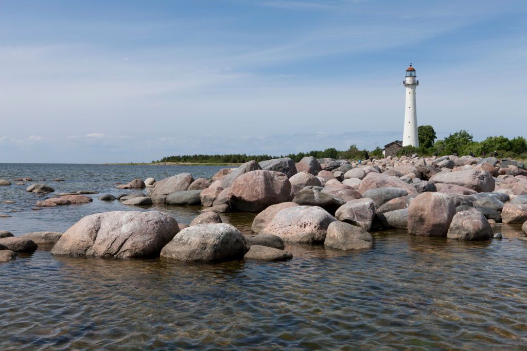 Kihnu Lighthouse. (Photo by: FOCUS/Toomas Tuul/Universal Images Group via Getty Images)