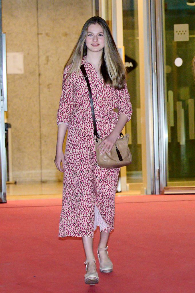 MADRID, SPAIN - JUNE 25: Crown Princess Leonor of Spain attends the Maria Pages performance at the Teatros de El Canal on June 25, 2022 in Madrid, Spain. (Photo by Carlos Alvarez/Getty Images)