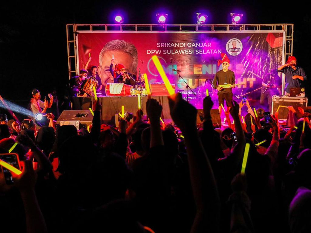 Lewat Acara Musik, Relawan di Sulsel Mau Dekatkan Ganjar ke Milenial