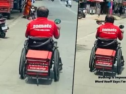 Pakai Kursi Roda, Pria Ini Tetap Semangat Antar Makanan