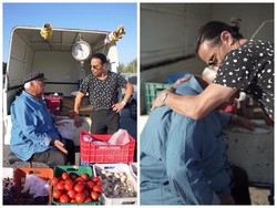 Aksi Salt Bae Borong 10 Kg Tomat hingga Kentang di Pinggir Jalan