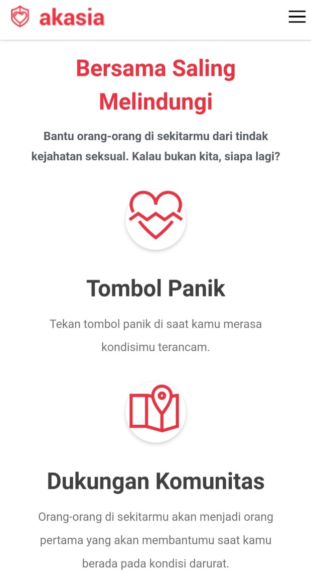 Tampilan fitur Akasia/Foto:akasia.app/ Syalma Namira Tampilan fitur Akasia/Foto:akasia.app/ Syalma Namira