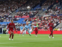 Liverpool vs Manchester City berlangsung di King Power Stadium, Sabtu (30/7). Liverpool menangengan skor 3-1 (Getty Images)