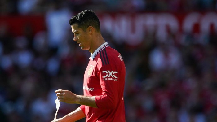 Manchester Uniteds Cristiano Ronaldo during the pre-season friendly match at Old Trafford, Manchester. Picture date: Sunday July 31, 2022. (Photo by Dave Thompson/PA Images via Getty Images)