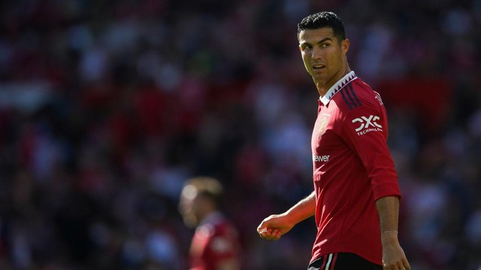 Manchester Uniteds Cristiano Ronaldo during the pre-season friendly match at Old Trafford, Manchester. Picture date: Sunday July 31, 2022. (Photo by Dave Thompson/PA Images via Getty Images)