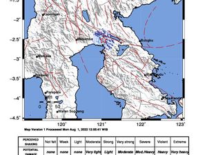 Gempa M 3,7 Guncang Malili Luwu Timur, Berpusat di Darat