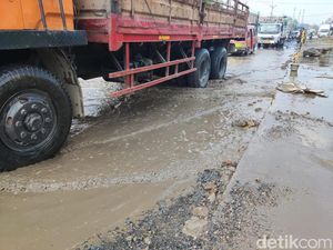 Perbaikan Jl Cikarang-Cibarusah Depan Puskesmas Ini Ditarget Segera Kelar