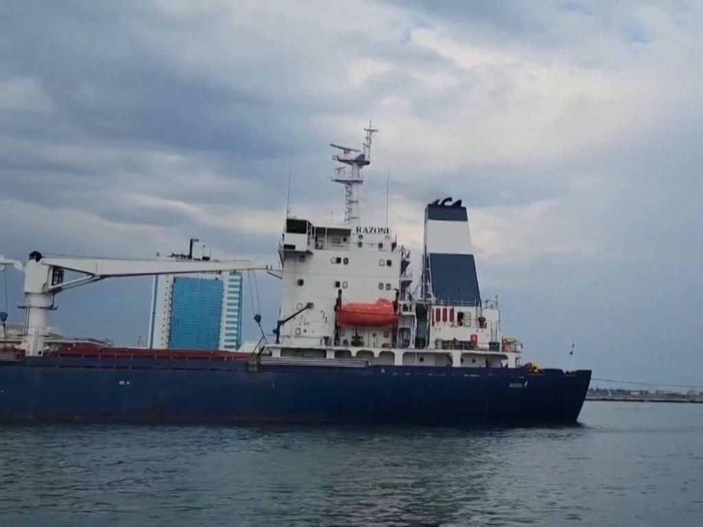 Kapal Kargo Pangan Pertama dari Ukraina Tiba di Istanbul
