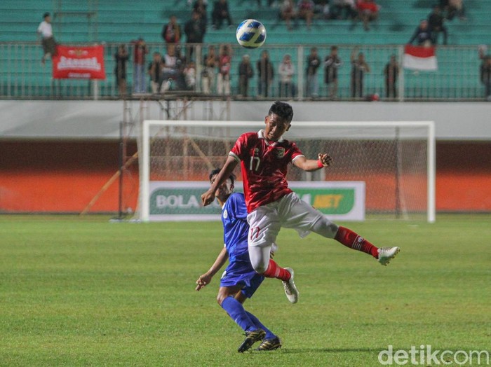Timnas Indonesia U-16 menghadapi Timnas Filipina U-16 pada laga Grup A Piala AFF U-16 di Stadion Maguwoharjo, Sleman, Yogyakarta, Minggu (31/7/2022).