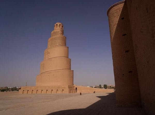 Unik! Potret Masjid Agung Samarra Irak yang Punya Menara Spiral