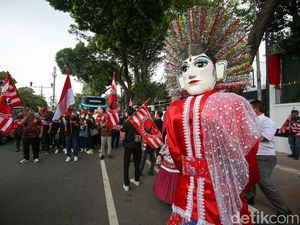 Diiringi Ondel-ondel, Gede Pasek Daftarkan Partai PKN ke KPU