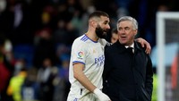 Carlo Ancelotti memuji fisik Karim Benzema yang dinilai masih seperti pemain muda. Saya terkejut melihat performa fisiknya. Dia seperti anggur yang berkualitas, katanya dilansir dari AS (Getty Images)