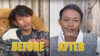 8 Transformasi Bonge Citayam Usai Makeover, Gaya Rambut Baru Bikin Pangling