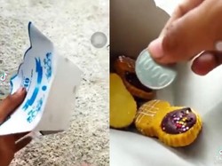 Dapat Besek Kue dari Acara Tahlilan, Video Unboxingnya Bikin Ngakak