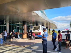 Suasana Bandara Komodo Labuan Bajo dalam Keadaan Tanggap Darurat