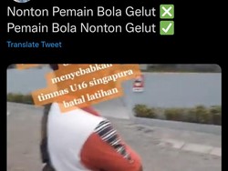 Heboh Keributan Disebut Batalkan Latihan Timnas Singapura, Ini Kata PSSI