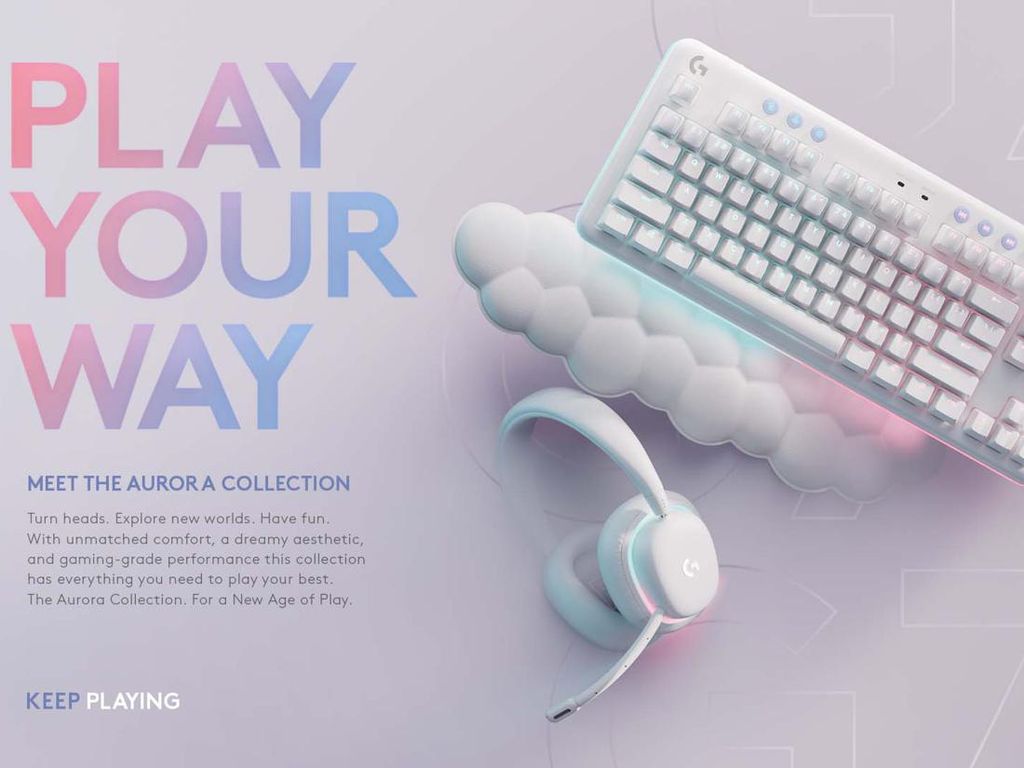 Logitech Aurora Collection Tawarkan Perangkat Gaming untuk Perempuan