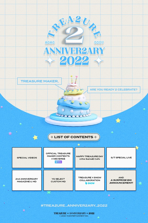 Poster TREASURE - [TREA2URE ANNIVER2ARY 2022] / Foto : twitter.com/ygtreasuremaker