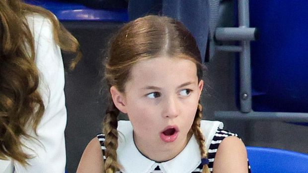 BIRMINGHAM, ENGLAND - AUGUST 02: Princess Charlotte of Cambridge attends the Sandwell Aquatics Centre during the 2022 Commonwealth Games on August 02, 2022 in Birmingham, England. (Photo by Chris Jackson/Getty Images)