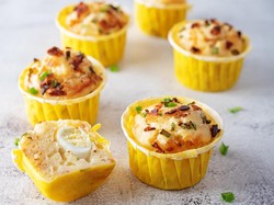 Resep Muffin Keju Isi Telur yang Empuk Gurih untuk Camilan Sore