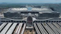 Megahnya Stasiun Hangzhou China, Atapnya Pakai Solar Panel