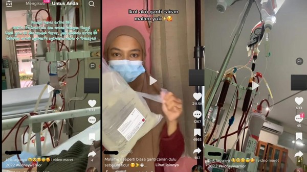 Viral di TikTok wanita muda idap gagal ginjal kronis.