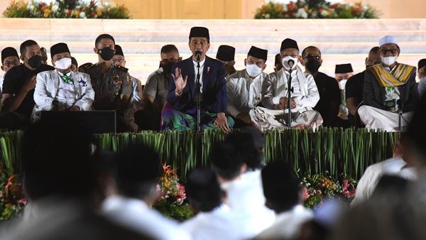 Kala Presiden Jokowi-Maruf Amin Zikir Kebangsaan