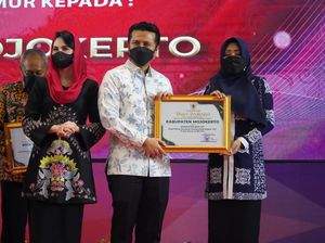 Imunisasi Anak di Mojokerto Tinggi, Bupati Ikfina Diganjar Penghargaan
