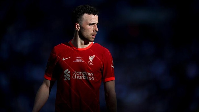 LONDON, ENGLAND - MAY 14: Diogo Jota of Liverpool looks on during The FA Cup Final match between Chelsea and Liverpool at Wembley Stadium on May 14, 2022 in London, England. (Photo by Michael Regan - The FA/The FA via Getty Images)