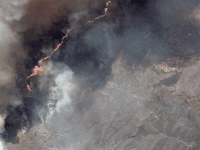 Deretan Citra Satelit Ini Merekam Dahsyatnya Kebakaran Hutan