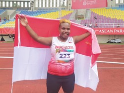 Raih Emas Lempar Lembing, Maria Berderai Air Mata Ingat Sang Ayah