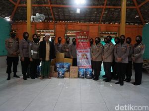 Polwan Silaturahmi dan Berbagi ke Ponpes di Bojonegoro Jelang Hari Jadi