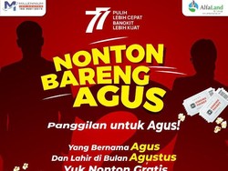 Pemilik Nama Agus Bisa Nonton Gratis di Plaza Millenium, Begini Caranya