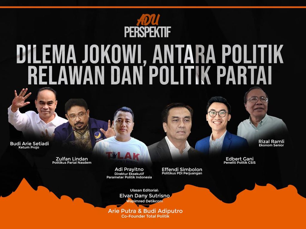 Adu Perspektif: Dilema Jokowi, Antara Politik Relawan dan Politik Partai