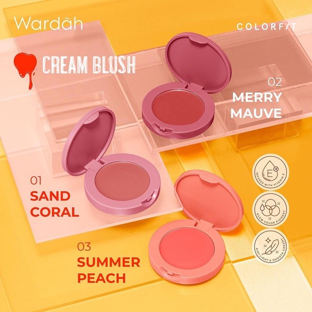 Wardah Colorfit Cream Blush/Instagram @wardahbeauty Wardah Colorfit Cream Blush/Instagram @wardahbeauty