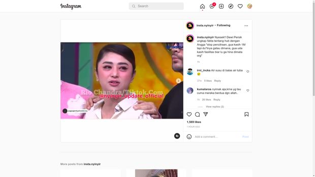 Sambil menangis, Dewi Perssik mengungkapkan unek-uneknya soal Angga Wijaya