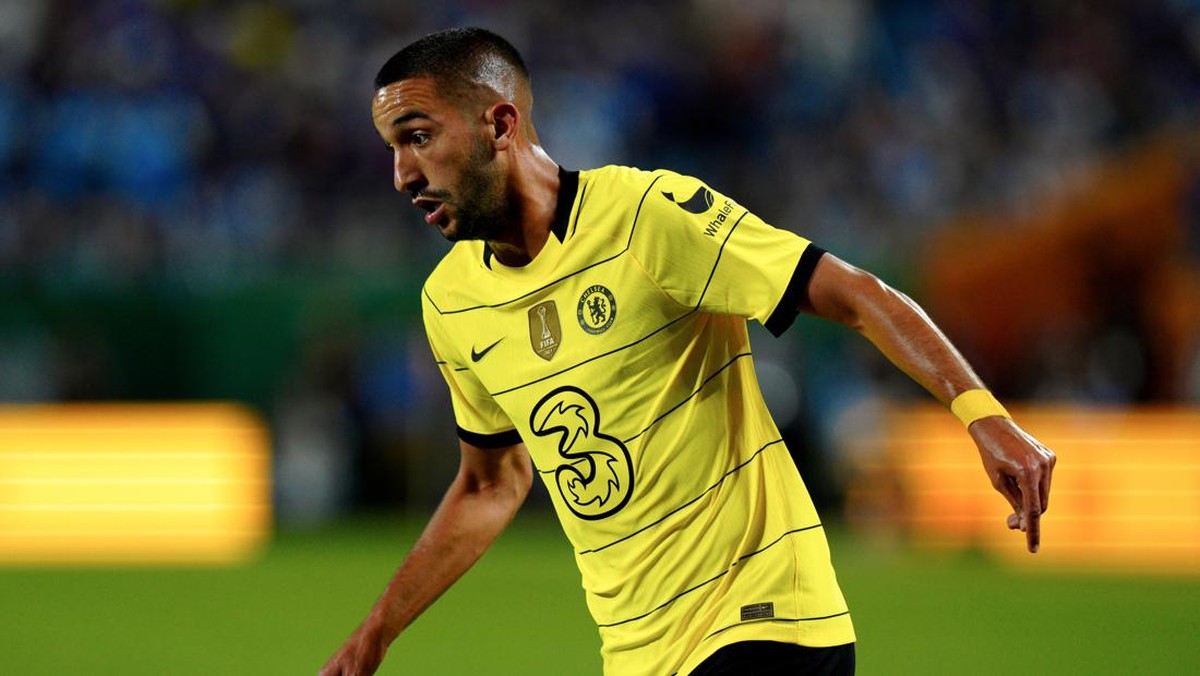 Manchester United mengincar gelandang Chelsea Hakim Ziyech? Foto: Getty Images/Jacob Kupferman