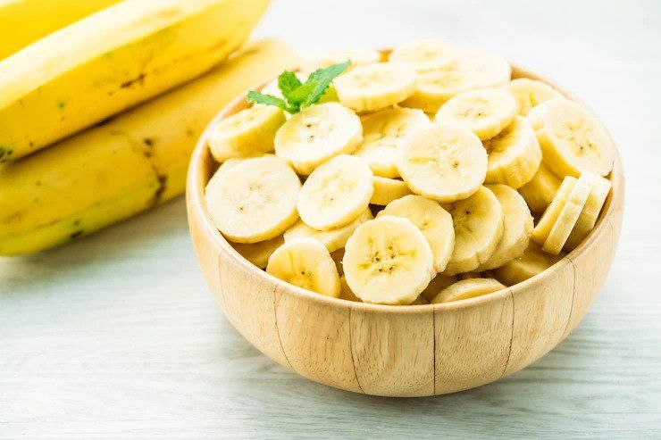 Ilustrasi potongan pisang