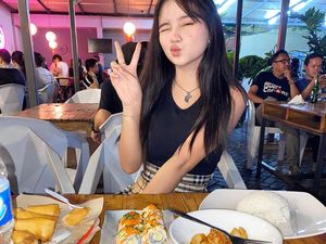 10 Pose Kulineran Kienzy Myelin, Selebgram yang Berseteru dengan Hotman Paris