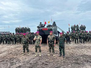 Momen Jenderal TNI Andhika Perkasa Resmi Jadi Warga Kehormatan Koprs Marinir