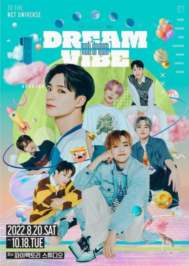 2022 NCT DREAM Exhibition Dream Vibe adalah tema untuk pameran NCT Dream yang mulai dibuka akhir Agustus ini.