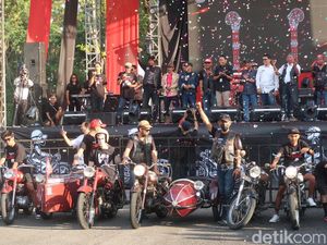 Tumplek Blek! Ratusan Motor Antik Pamer Pesona di  Djogjantique Day #6