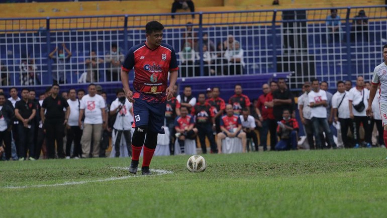 Termasuk di Labuhan Batu. Stadion Binaraga dipilih jadi venue opening ceremony turnamen yang diikuti 63 tim tersebut. 