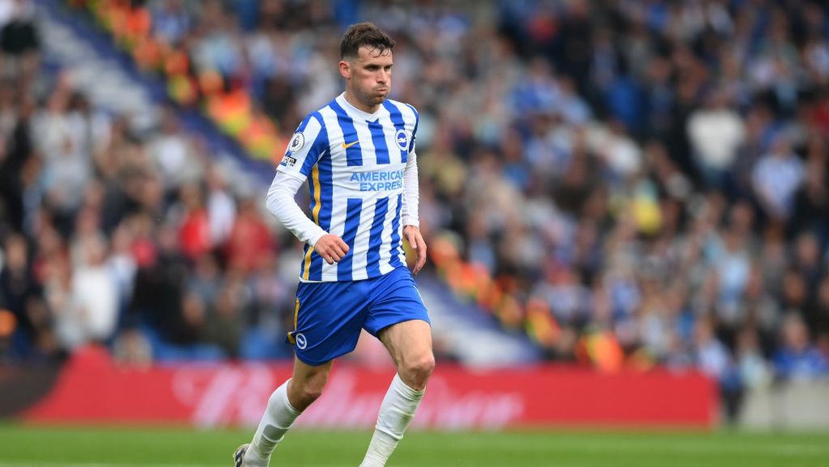 Pascal Gross mengancam Manchester United (Getty Images/Mike Hewitt)